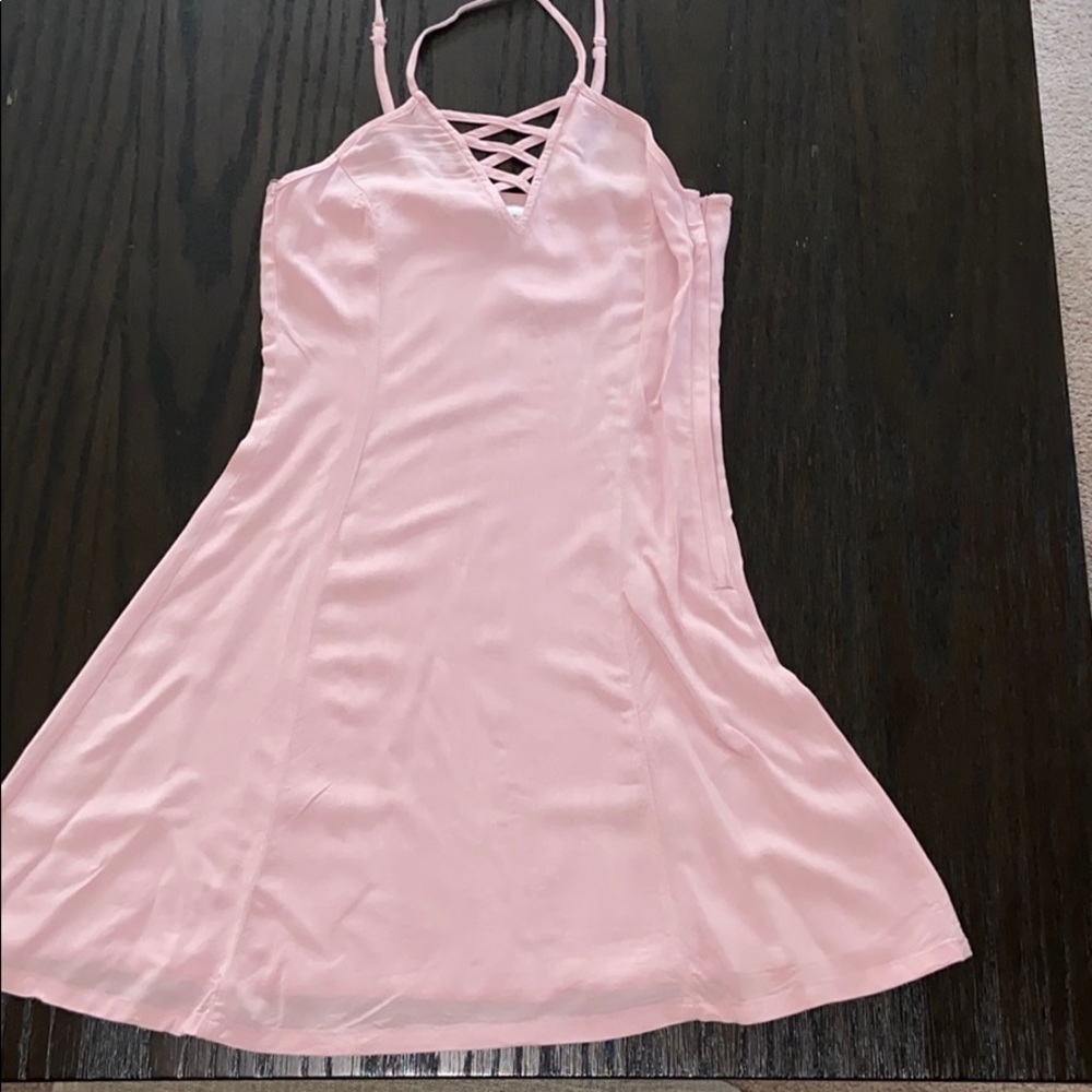 H&M Pink Mini Swing Dress